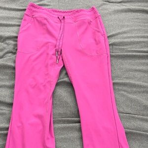 Halara DayStretch Mid Rise Drawstring Slim Casual Flare Pants with Pockets